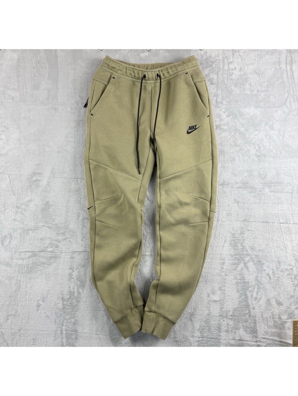 Nike Tech Fleece Sweatpants Beige Mens S Tapered Sweatpants Athletic Techwear